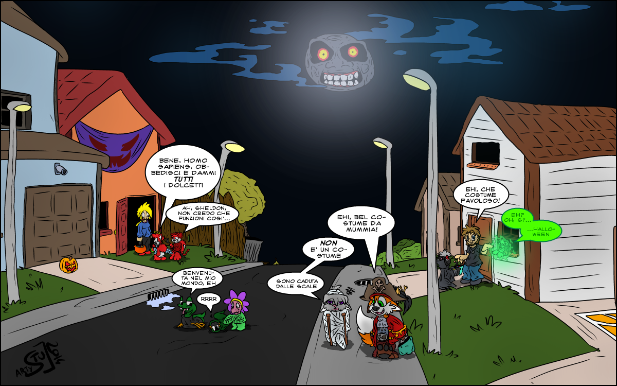 Speciale di Halloween, disegnato da Stu